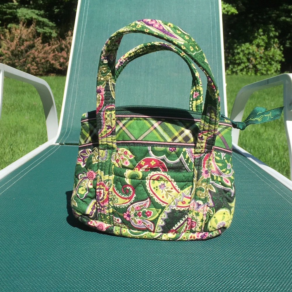 Mini Vera Bradley paisley purse tote
